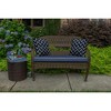Casual Cushion Solid Sunbrella Fabric 1-Piece Indoor/Outdoor Wicker Bench Cushion, 43.5"W x 19.5"L - 2 of 4