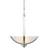 Yosemite Home Decor 107-3B-16AWSS Alta Peak Collection Three Light Bowl Chandelier, Satin Steel, 21" H x 16" W x 16" D - 2 of 4