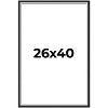 PosterPalooza | Flat Silver Picture Frame - UV Acrylic, Foam Board Backing, Hanging Hardware - 2 of 4