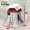Yakima SkyRise Annex 3 Wall Additional Room Enclosure for Small SkyRise Rooftop Camping Tents with Stakes, Windows, and Storage Duffel Bag, Gray - 2 of 4