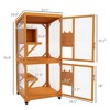 Gulches 71in H x 32in W x 30in D SkyCatio Cat House Orange 1 Pack Large Wooden Catio Livestock Supplies Product type - 3 of 4