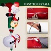7.5FT Christmas Inflatable Decoration, Inflatable Hanging Santa & Reindeer & Snowman Blow Up Yard Decorations for Holiday Party Front Yard Lawn Garden - 2 of 4
