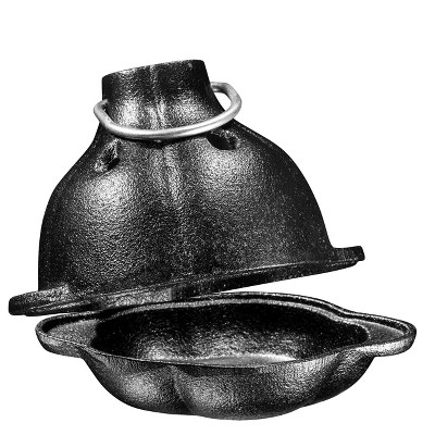 Bruntmor 5.5" x 4.3" Pre-Seasoned Cast Iron Garlic Roaster