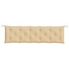 vidaXL Garden Bench Cushion - Melange Beige, Non-Slip Polyester Outdoor Seat Pad for Patio, Garden, Indoor Use - 70.9"x19.7"x2.8" - 4 of 4