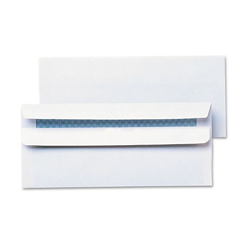 100 Mailing Envelopes, Self Seal Letter Size, Number #10 White Windowless  Security Tinted Envelope, 4-1/8 x 9-1/2 Inches, Quality 24 LB