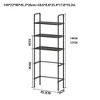 Over The Toilet Storage Shelf,3 Tier Over The Toilet Cabinet,Freestanding Bathroom Organizer, Balcony Plant Stand Tissue Holder for Bathroom Laundry - 3 of 4