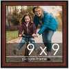 PosterPalooza | Square Decor Brown Picture Frame - UV Acrylic, Foam Board Backing, Hanging Hardware - 2 of 4