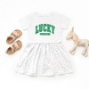 The Juniper Shop Lucky Vibes Distressed Toddler Graphic Dress - 2 of 3
