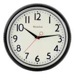 12" Wall Clock with High Bezel Black - Westclox Wall Clocks - Westclox