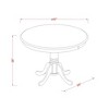 East West Furniture, Trenton  Counter  Height  Kitchen  Table  finished  in  Black  and  Cherry - 3 of 3