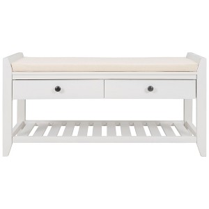 NicBex Modern 39" Storage Bench with 2 Drawers and Bottom Shelf for Entryway and Living Room - 1 of 4
