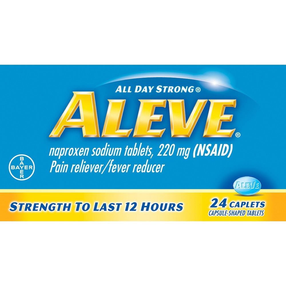 UPC 325866105028 product image for Aleve Pain Reliever & Fever Reducer Caplets - Naproxen Sodium (NSAID) - 24ct | upcitemdb.com