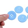 Unique Bargains Resin Snap Fastener Round Flat 4-Hole Sewing Buttons 10 Pcs - 4 of 4