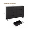 Nasitip 8 Drawer Dresser for Bedroom, 55"Freestanding Horizontal Drawer with Storage,for Home Office - 3 of 4