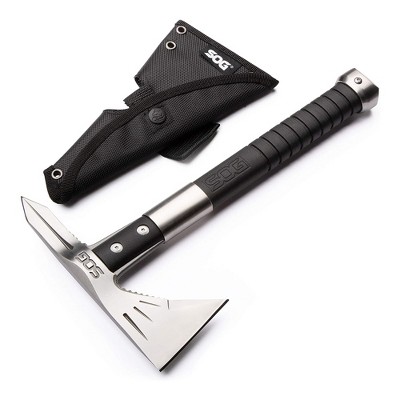 SOG Tomahawk Voodoo Hawk Mini Tactical Throwing Hatchet Axe with 2.75 In Stainless Steel Blade for Survival, Sports, Hunting, Camping, Chopping, Satin