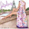 LA LEELA Women's Summer Front Open Holiday Swimwear Coverups Chunky Beach Duster Vacation Beachwear Long Bathing Suit Cardigan M-L Purple, Floral - 2 of 4