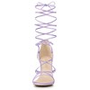 Allegra K Women's Strappy Straps Lace Up Stiletto Heel Sandals - 2 of 4