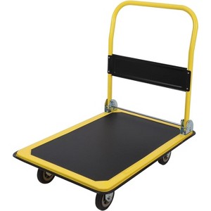 Acekool Heavy Duty Platform Hand Truck, 36x24 Inch Steel Platform, 2000 lbs Capacity, 26.4 Inch Ergonomic Handle, Smooth Rolling Wheels - 1 of 4