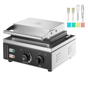 VEVOR Electric Donut Maker, 1550W Commercial Doughnut Machine with Non-stick Surface, 6 Holes Double-Sided Heating Waffle Machine Makes 6 Doughnuts - 1 of 4