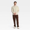Men's Vintage Textured Crewneck Long Sleeve Shirt - Goodfellow & Co™ - 3 of 3