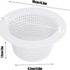 2 Pcs Skimmer Baskets, Above Ground Swimming Pool Filter Basket, Swimming Pool Replacement Parts Compatible for Hayward SP1091WM - 3 of 4