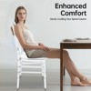 YIYIBYUS 4PC Clear Dining Chairs, Elegant Party Event Wedding Chairs - 2 of 4