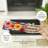 Evergreen Spring Gerbera Bouquet Textured Sassafras Indoor Outdoor Switch Doormat 1'10"x10" Multicolored - 3 of 4