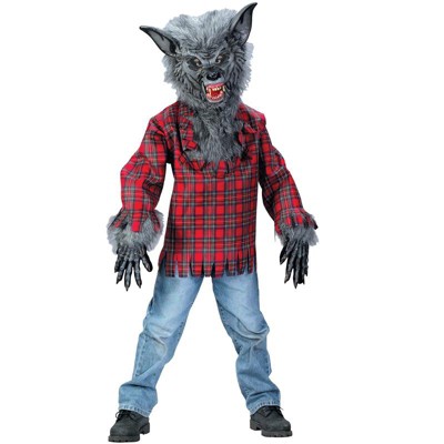 Fun World Werewolf Boys' Costume (grey), Medium : Target