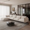 WJShome 147" Modern L-Shaped Couch for Living Room,Velvet Modular Sectional Sofa with Chaise - 2 of 4