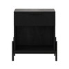 NicBex Nightstand with Fluted-Drawer and Metal Handle Modern Bedside Table with Large Open Storage Space for Bedroom,Living Room - 4 of 4