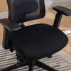 Dsvimoy Task and Office Chair Big and Tall Office Chair with Adjustable Lumbar and Slide Seats for Office, Black, 27.95"*25.98"*17.71" - 4 of 4