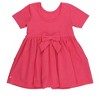 RuffleButts Toddler Girls Knit Short Sleeve Twirl Dress - 2 of 4