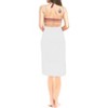 LA LEELA Women's Beachwear Swimsuit Summer Vacation Holiday Bikini Cover Up Spaghetti Strap Backless Swimwear - 3 of 3