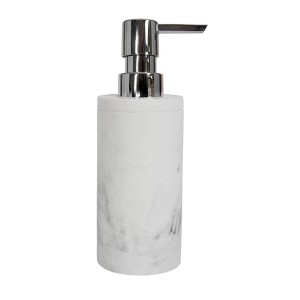 Moda at Home Michaelangelo Soap Dispenser Gray: Resin Gel & Liquid Pump, Hand Wash, 9oz Capacity - 1 of 3