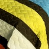 Slickblue 3 Piece Full/Queen, Soft Vermicelli Quilted Quilt and Shams, Quilt Set, Vertical Stripes, 9 Options - 3 of 4
