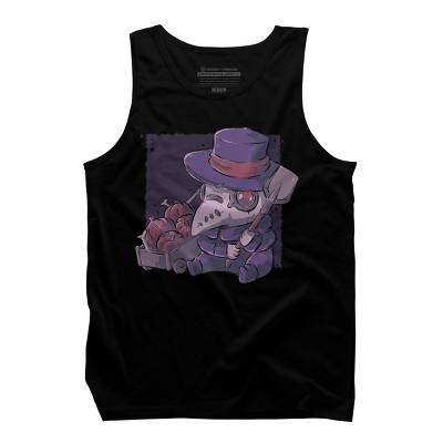 Men's Design By Humans Halloween Plague By xMorfinaDesign Tank Top