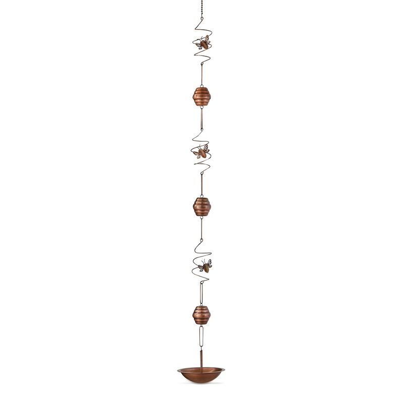 tagltd Buzzing Bee Rain Chain Downspout Outdoor Use, 102 inches, 1 of 3