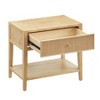PAGED Wooden Nightstand with Drawer and Open Shelf, Modern End Table Bedside Storage Cabinet for Bedroom, Living Room - 4 of 4