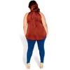 Women's Plus Size Sexy Shine Top - toffee | CITY CHIC - 3 of 4