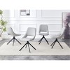 Lyngins Modern Swivel Dining Chairs,Upholstered Kitchen Chairs with High Backrest,PU Leather Chairs for Dining Room,Kitchen - 2 of 4