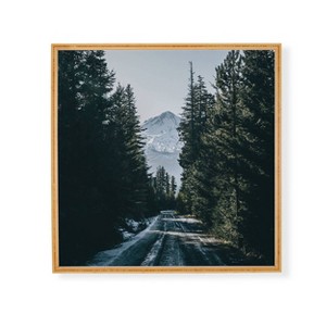 Deny Designs Hannah Kemp Road to Hood Framed Wall Art Bamboo - 1 of 3