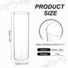 Unique Bargains Glass Bouquet Floating Candle Decorative Cylinder Vase Clear - 2 of 4