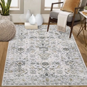 Area Rugs for Living Room Vintage Distressed Living Room Rug Farmhouse Non Slip Non-Shedding Rug Bedroom Dining Room Decor - 1 of 4