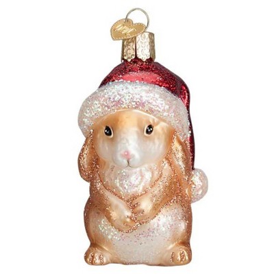 Old World Christmas 3.25" Standing Christmas Bunny Ornament Rabbit  -  Tree Ornaments