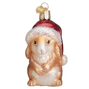 Old World Christmas 3.25 In Standing Christmas Bunny Ornament Rabbit Tree Ornaments - 1 of 2