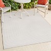 JONATHAN Y Freya High-Low Modern Scandinavian Arch Stripe Monotone Indoor/Outdoor Area Rug - image 4 of 4