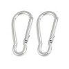 Unique Bargains Aluminum Lightweight Spring Loaded Keyring Buckles Carabiners 3 x 1.4 x 0.3 Inch 2 Pcs - 4 of 4