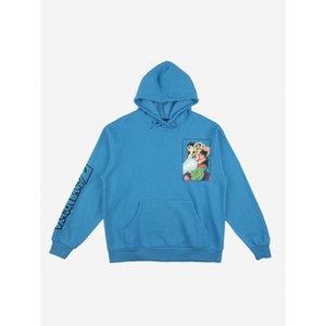 Dragon Ball Z Heroes Long Sleeve Blue Hooded Sweatshirt - 1 of 4