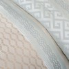 Sapphtopaz 7 Piece Bedding Comforter Sets Luxury Elegant Jacquard Geometric Woven Print and Stripes Designs Reversible Quilt Set - 3 of 4