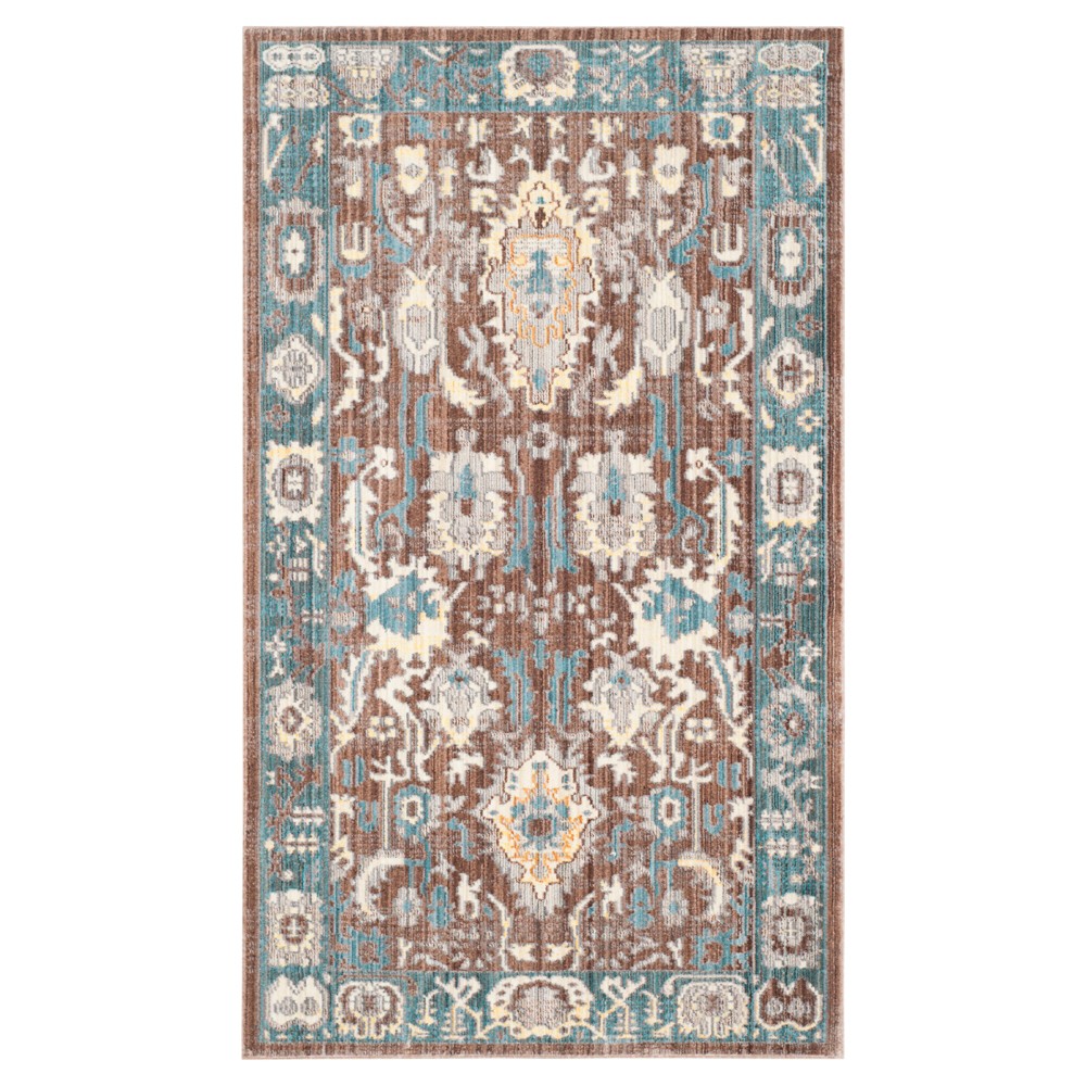 Bessa Accent Rug - Chocolate/Alpine ( 3'x5' ) - Safavieh